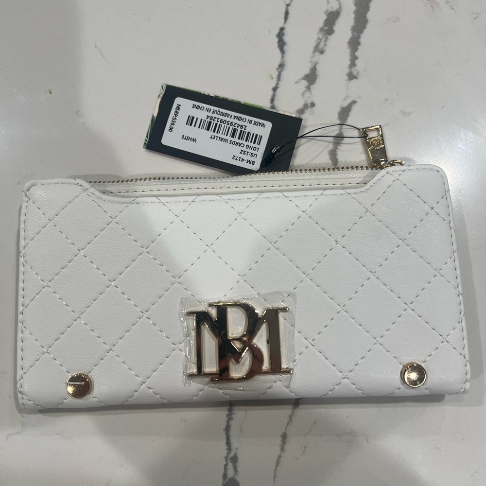 Badgley Mischka White Long wallet